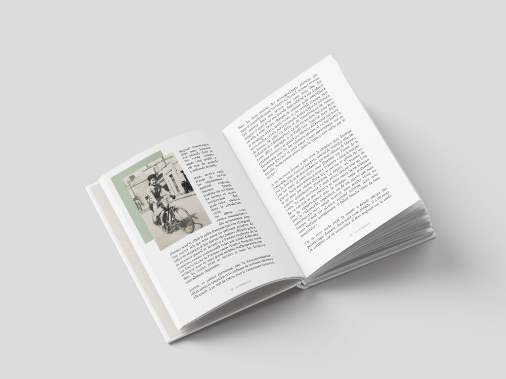 Maquettage et illustration du livre Caporal Juju par Lagraphista