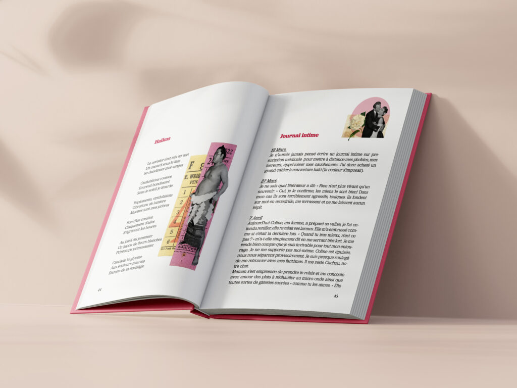 Maquettage, illustrations en collages numériques et impression pour les auteurs indépendants par Lagraphista